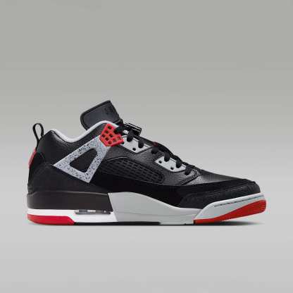 Jordan Spizike Low Herrenschuh – Schwarz/Wolf Grey/Weiß/Gym Red