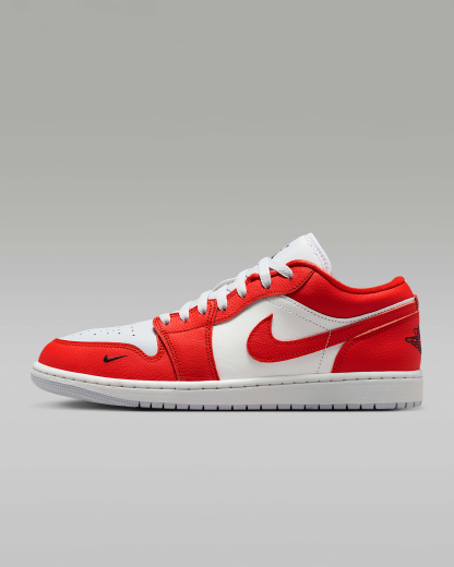 Air Jordan 1 Low SE Herrenschuh – Chile Red/Summit White/Pure Platinum/Schwarz