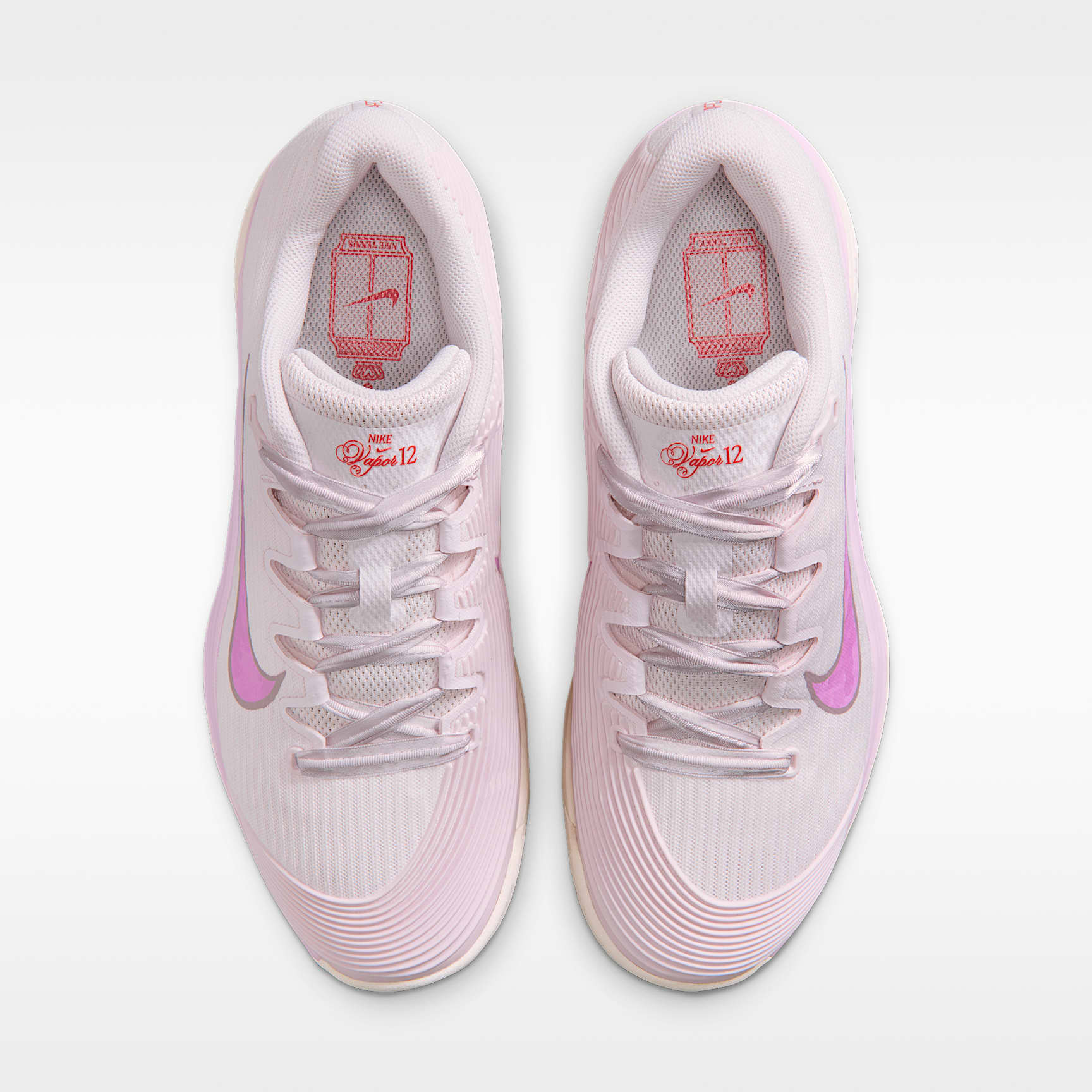 Nike Vapor 12 Tennisschuh für Hartplätze (Damen) – Pearl Pink/Pink Foam/Chalk/Light Magenta