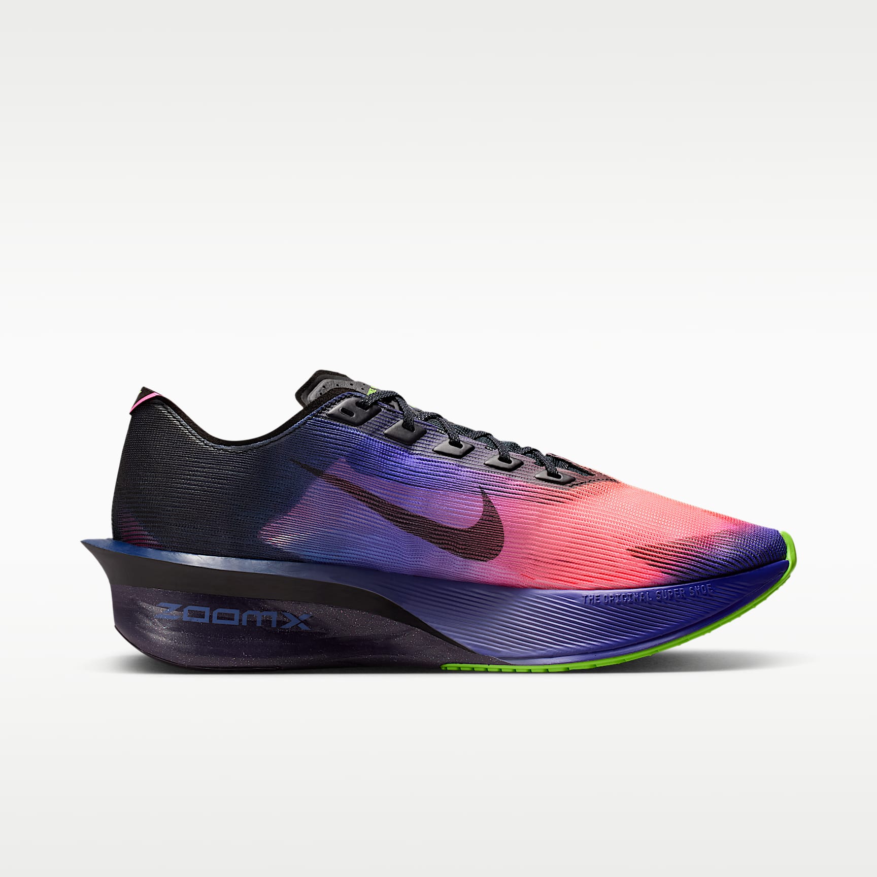 Nike Vaporfly 4 Glam Straßenlaufschuhe für Wettkämpfe (Herren) – Dark Obsidian/Purple Dynasty/Flash Crimson/Schwarz