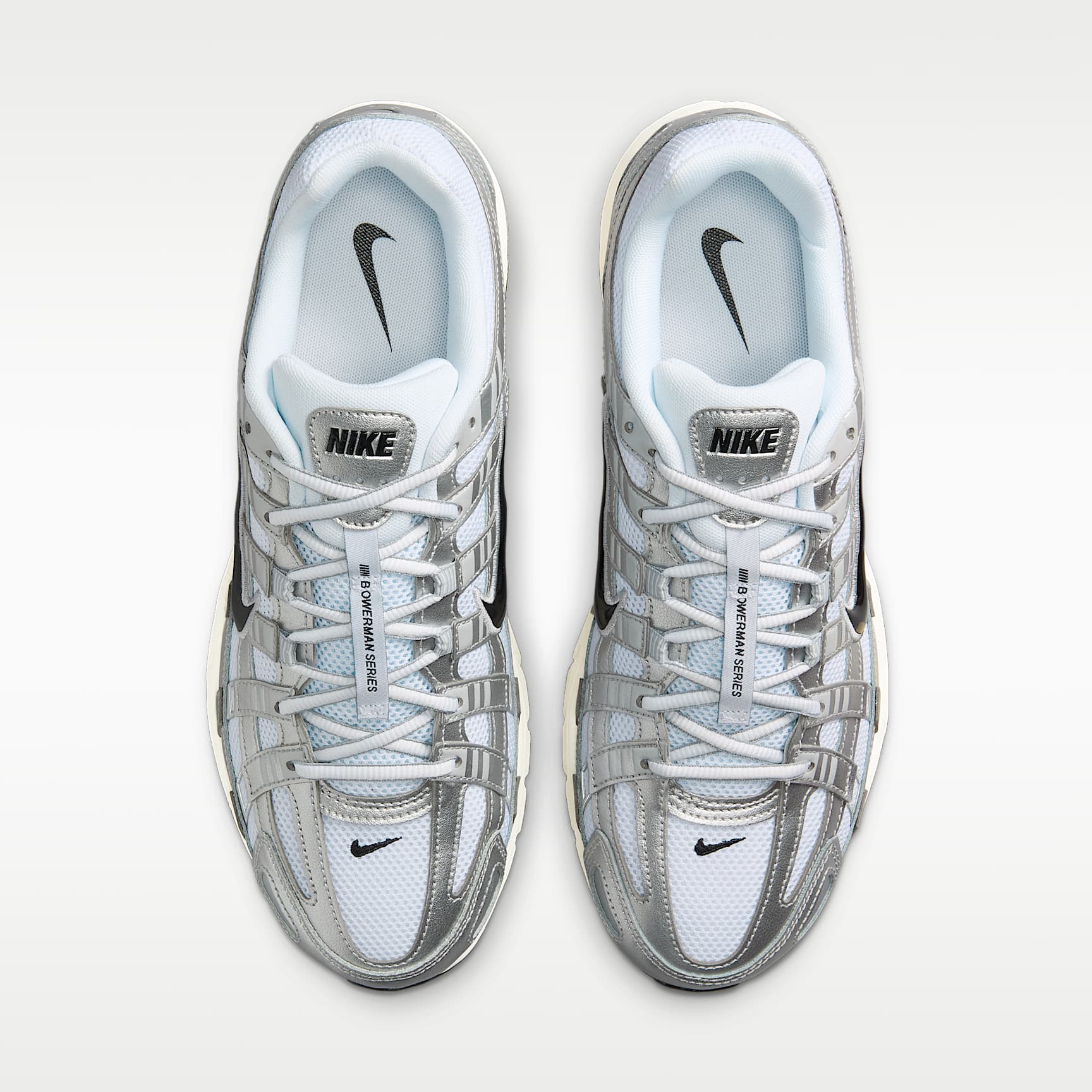 Nike P-6000 Schuh – Weiß/Metallic Silver/Flat Silver/Schwarz