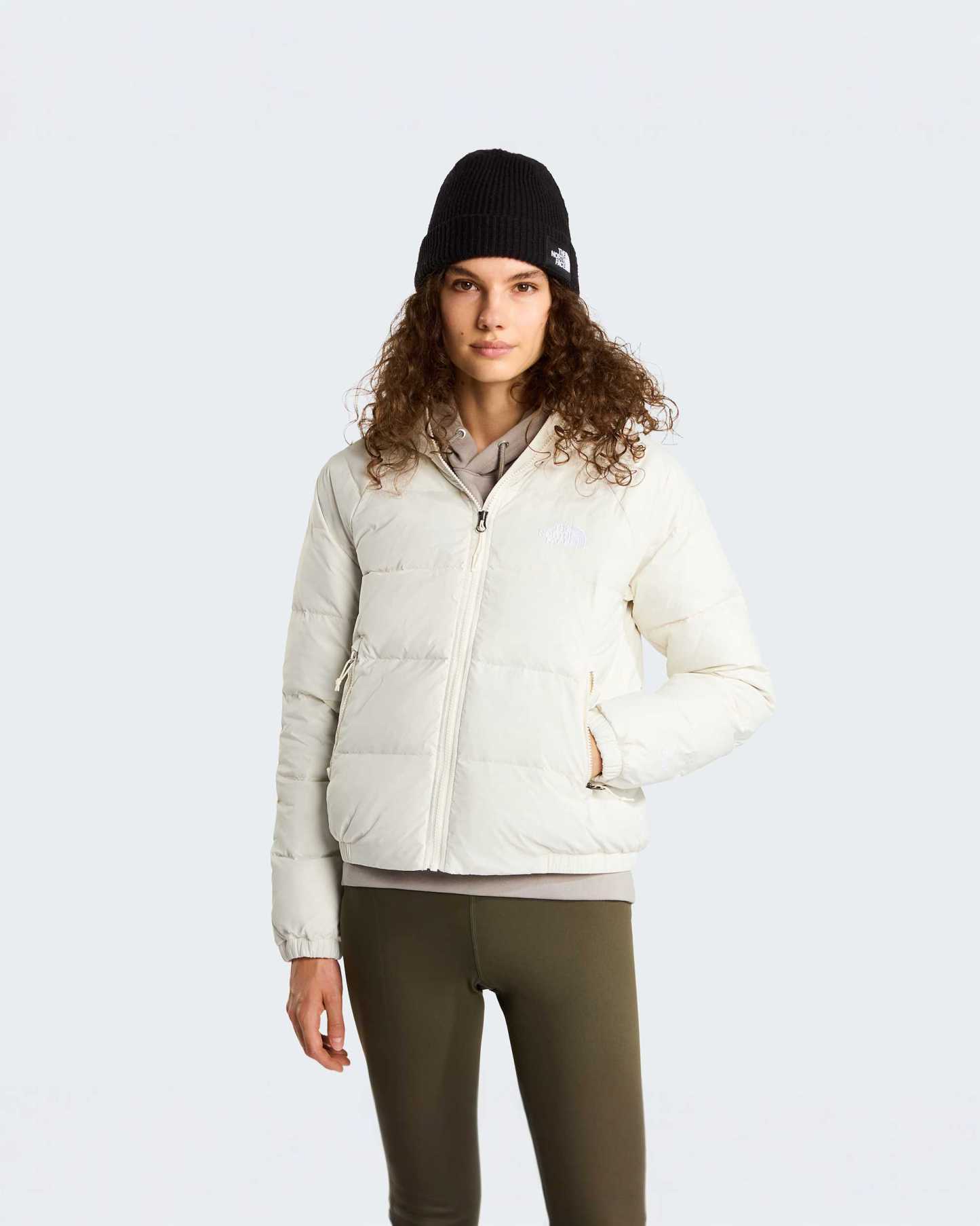 Hydrenalite™ Daunenjacke mit Kapuze Damen – White Dune