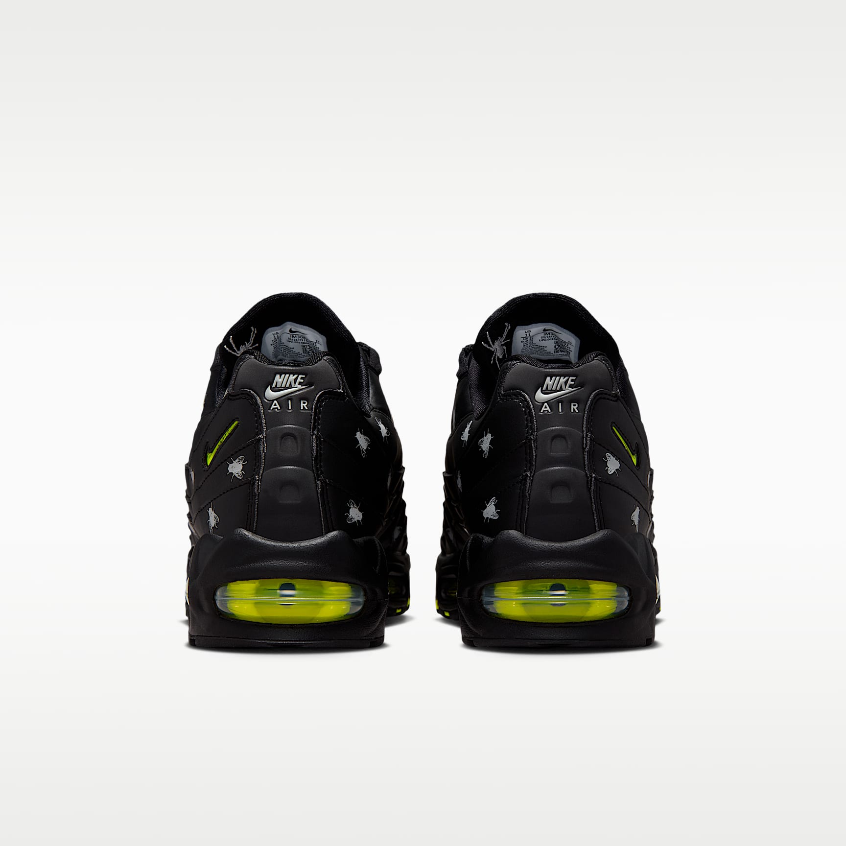 Nike Air Max 95 Premium Herrenschuh – Schwarz/Schwarz/Metallic Dark Grey/Neon Yellow