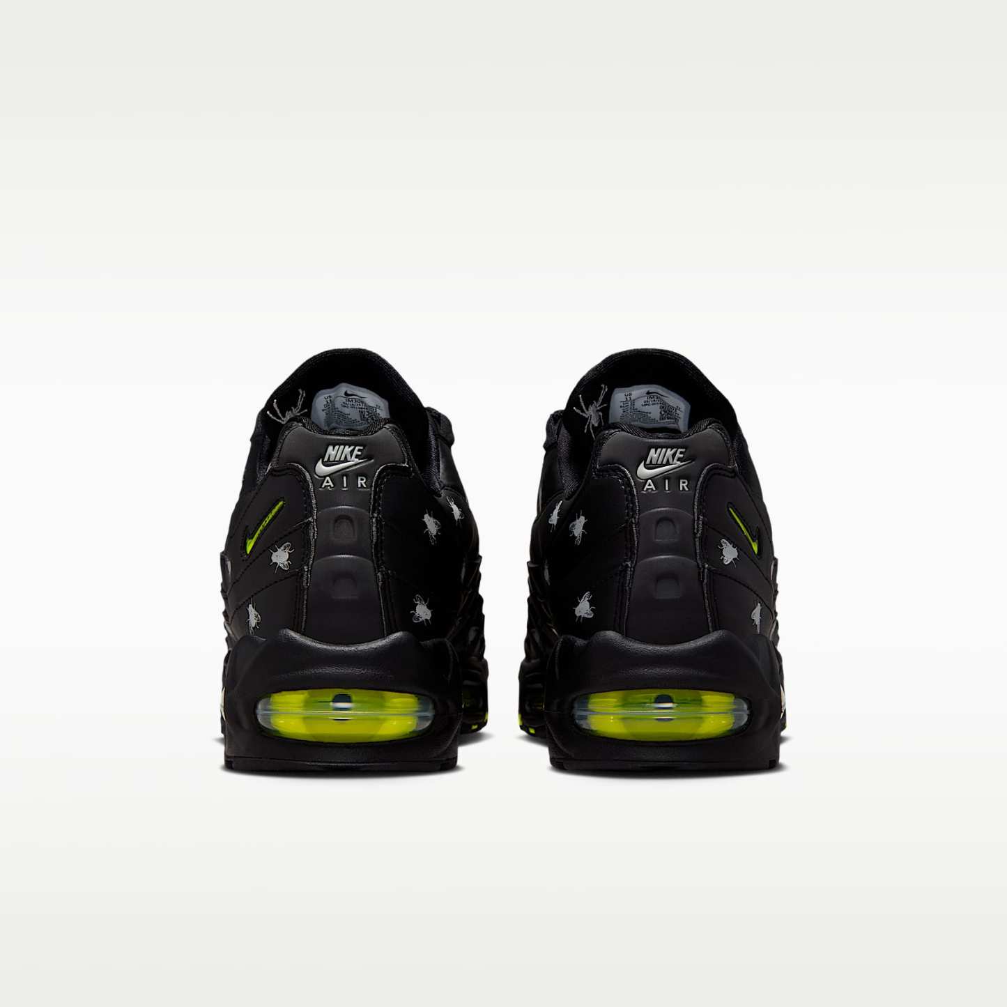 Nike Air Max 95 Premium Herrenschuh – Schwarz/Schwarz/Metallic Dark Grey/Neon Yellow