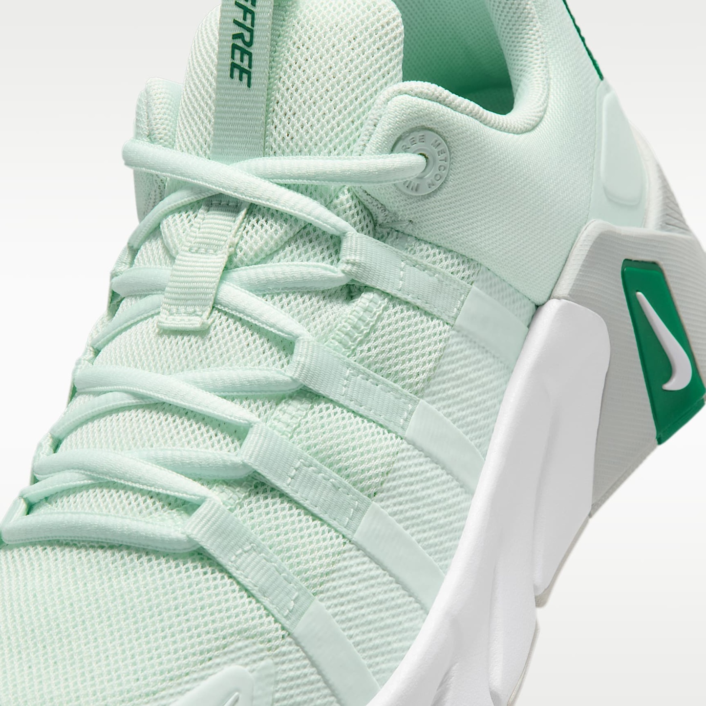 Nike Free Metcon 7 Trainingsschuhe (Damen) – Barely Green/Malachite/Light Silver/Weiß