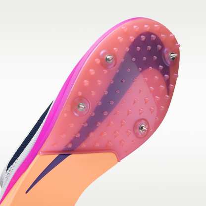 Nike Dragonfly 2 Track & Field Langstrecken-Spikes – Weiß/Hyper Turquoise/Fire Pink/Obsidian