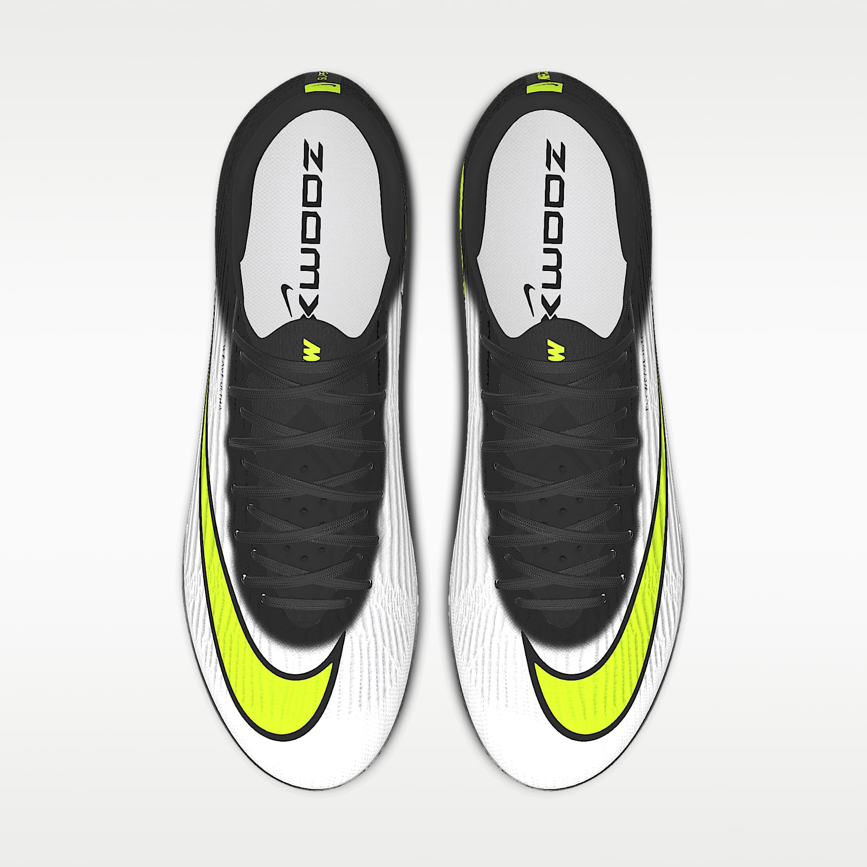 Nike Mercurial Superfly 11 Elite By You personalisierbarer Low-Top-Fußballschuh für normalen Rasen – Schwarz/Schwarz