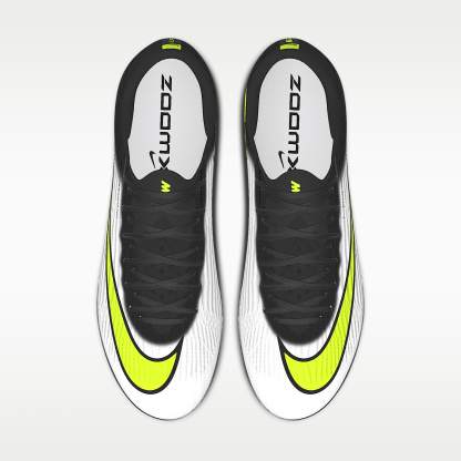 Nike Mercurial Superfly 11 Elite By You personalisierbarer Low-Top-Fußballschuh für normalen Rasen – Schwarz/Schwarz