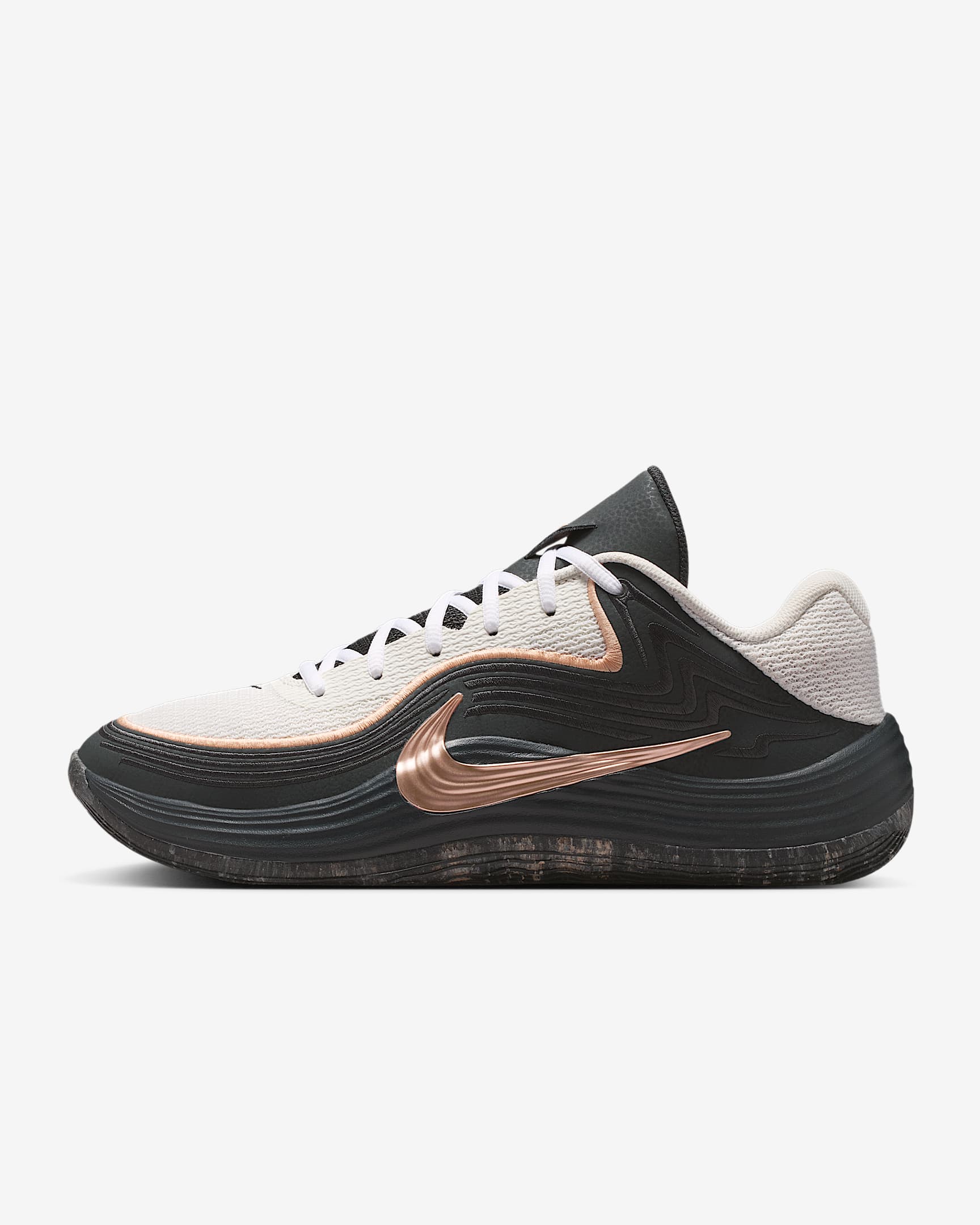 Nike Precision 8 Low Basketballschuh (Herren) – Anthracite/Sail/Sunset Haze/Sunset Haze