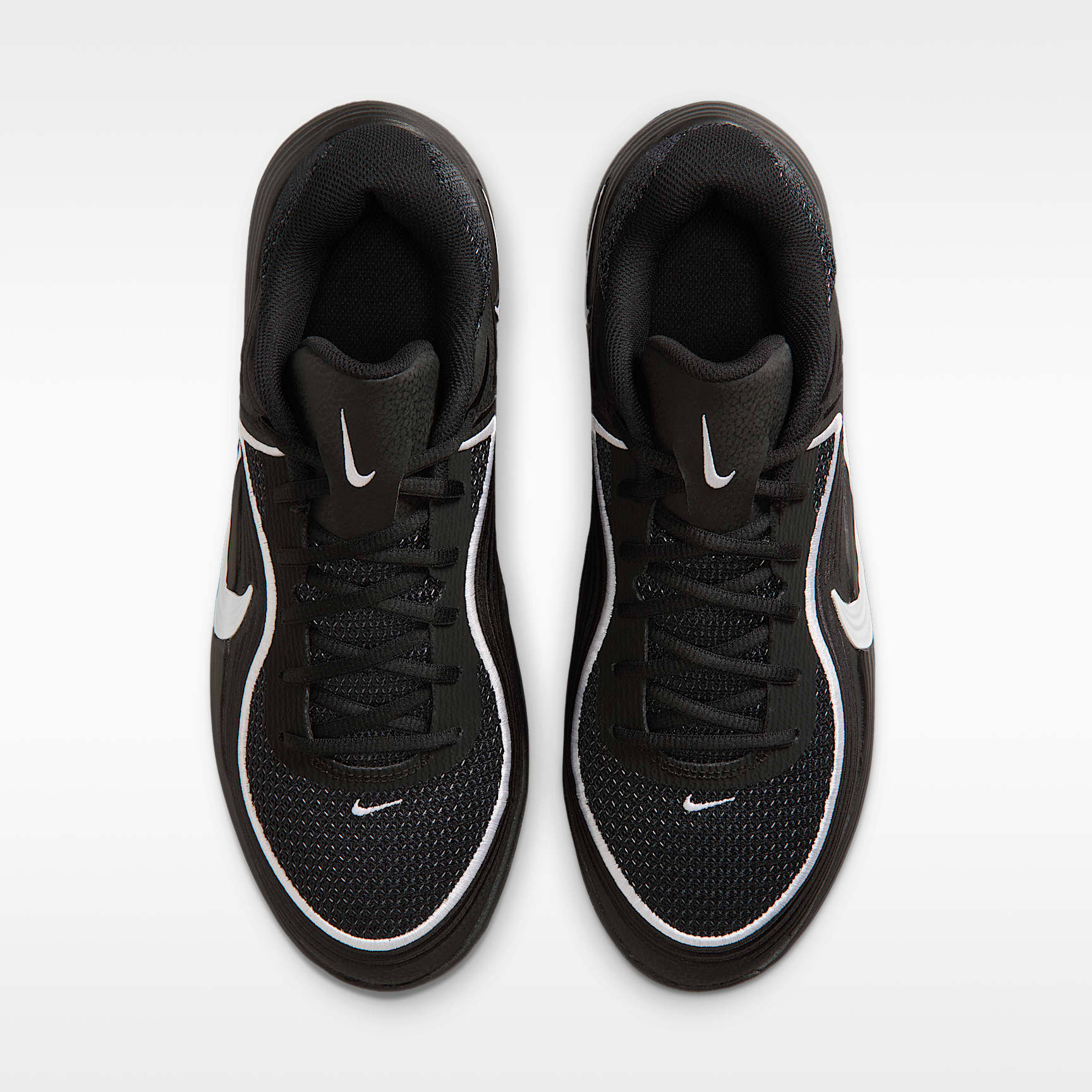 Nike Precision 8 Low Basketballschuh (Herren) – Schwarz/Weiß/Weiß
