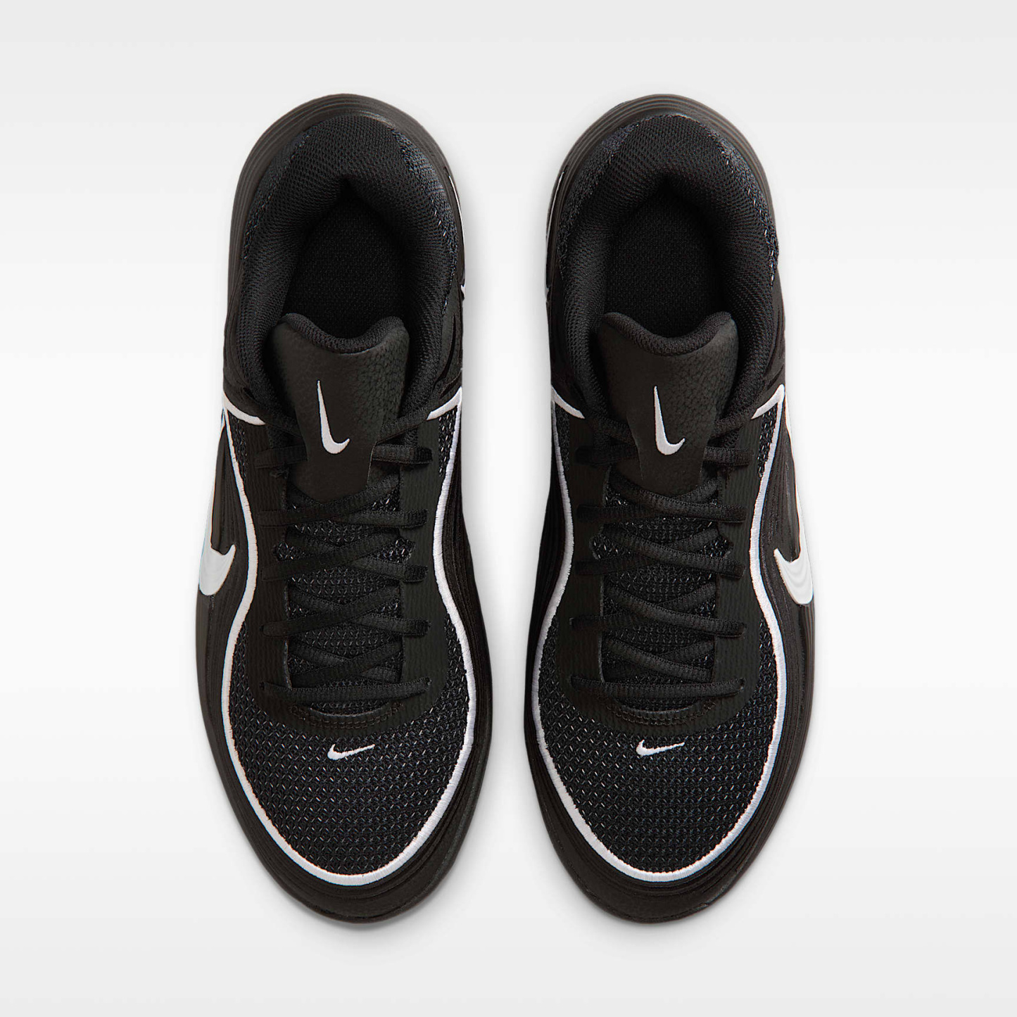 Nike Precision 8 Low Basketballschuh (Herren) – Schwarz/Weiß/Weiß