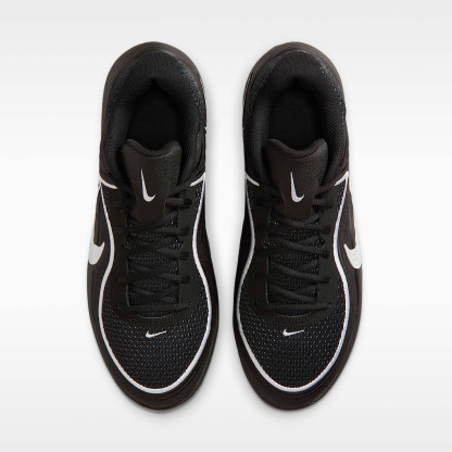 Nike Precision 8 Low Basketballschuh (Herren) – Schwarz/Weiß/Weiß