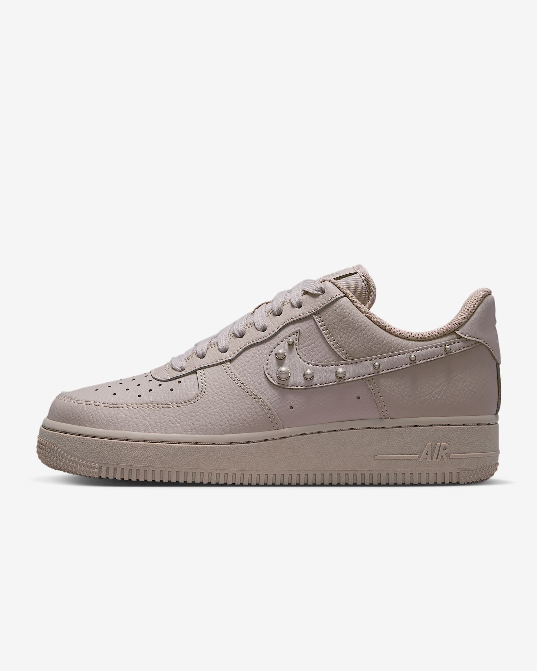 Nike Air Force 1 '07 Schuh (Damen) – Cream II/Metallic Silver/Weiß/Cream II