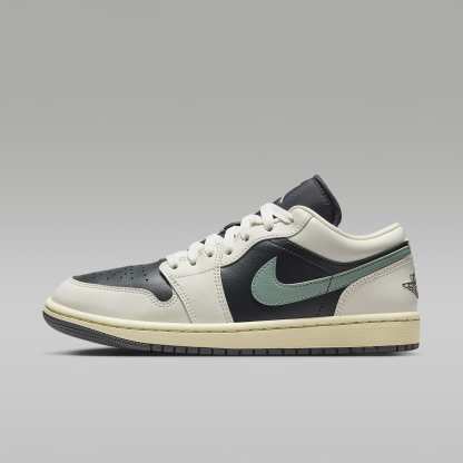 Air Jordan 1 Low Damenschuh – Anthracite/Sail/Legend Sand/Jade Smoke