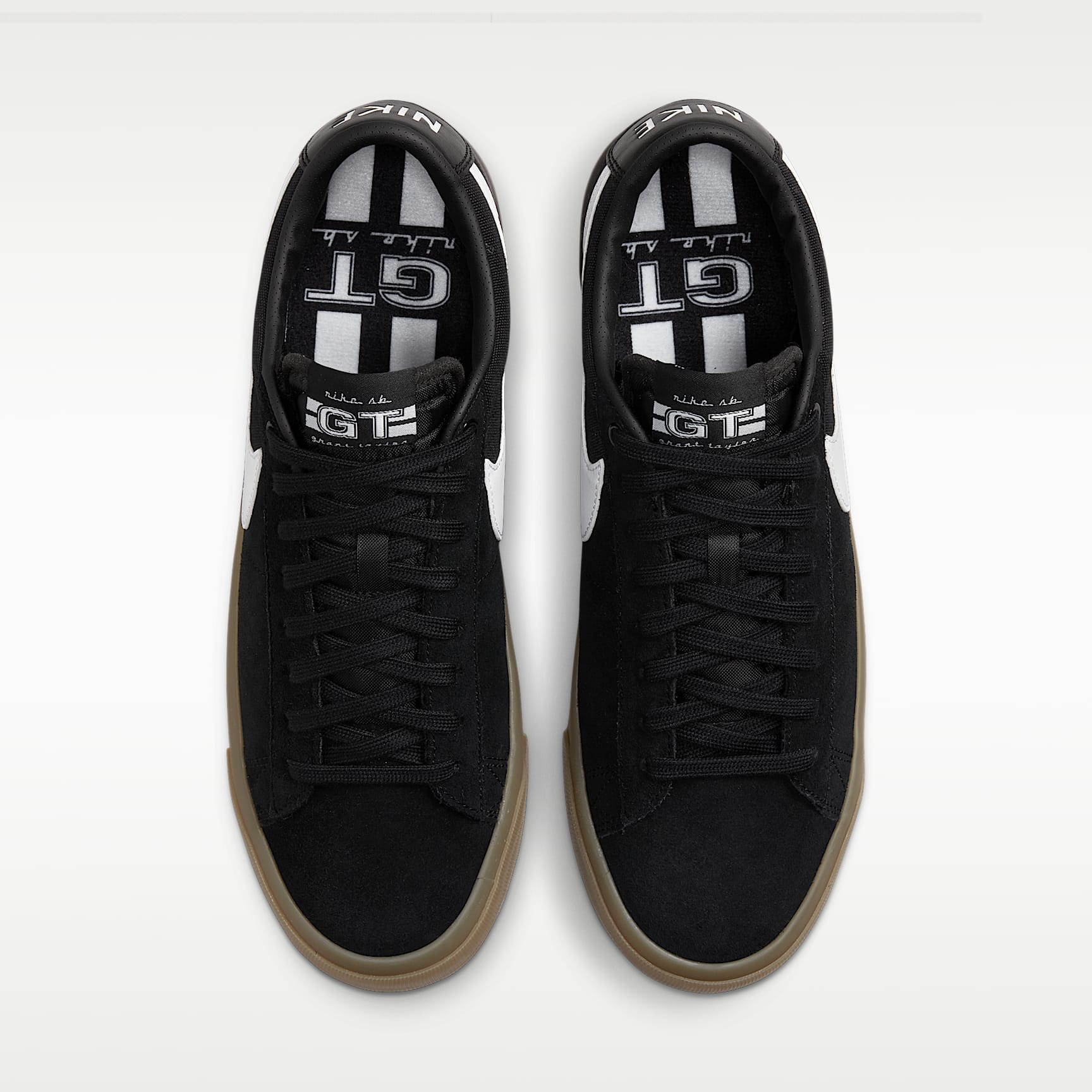 Nike SB Zoom Blazer Low Pro GT Skateboardschuh – Schwarz/Schwarz/Weiß/Weiß