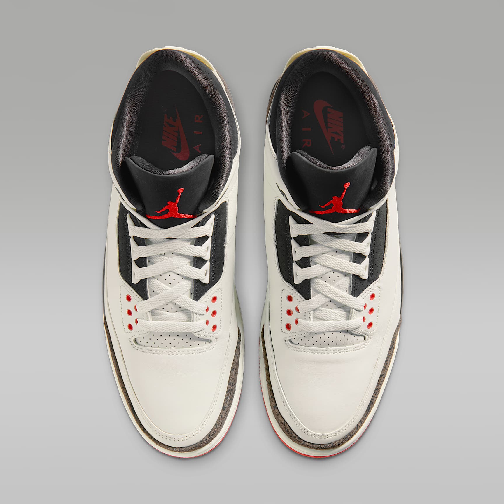 Air Jordan 3 "World's Best" Schuh (Herren) – Sail/University Red/Pale Ivory/Schwarz