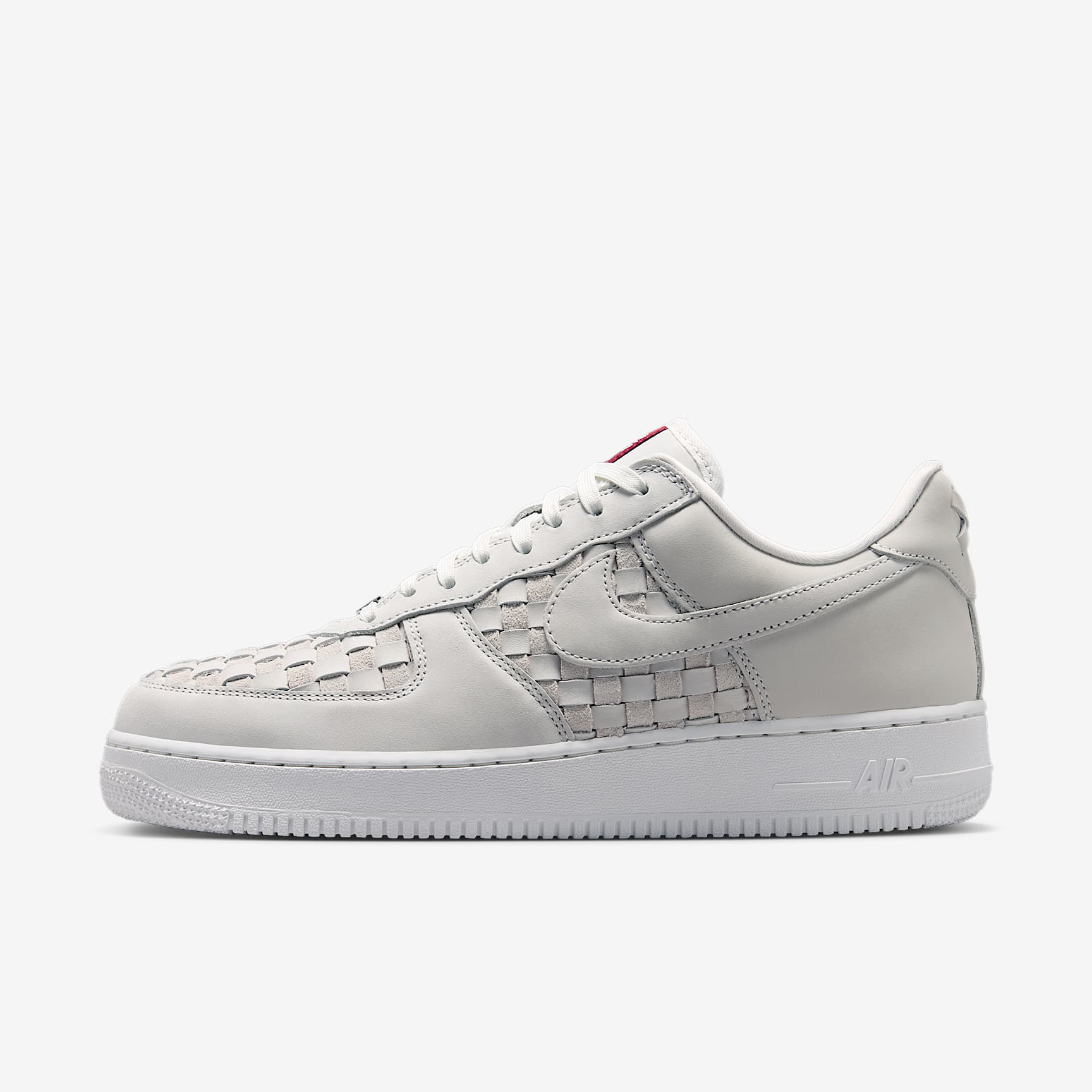 Nike Air Force 1 Low Retro Premium Schuh (Herren) – Summit White/Team Red/Metallic Silver/Summit White