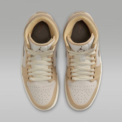 Air Jordan 1 Mid SE Schuh (Damen) – Sesame/Sail/Coconut Milk/Khaki