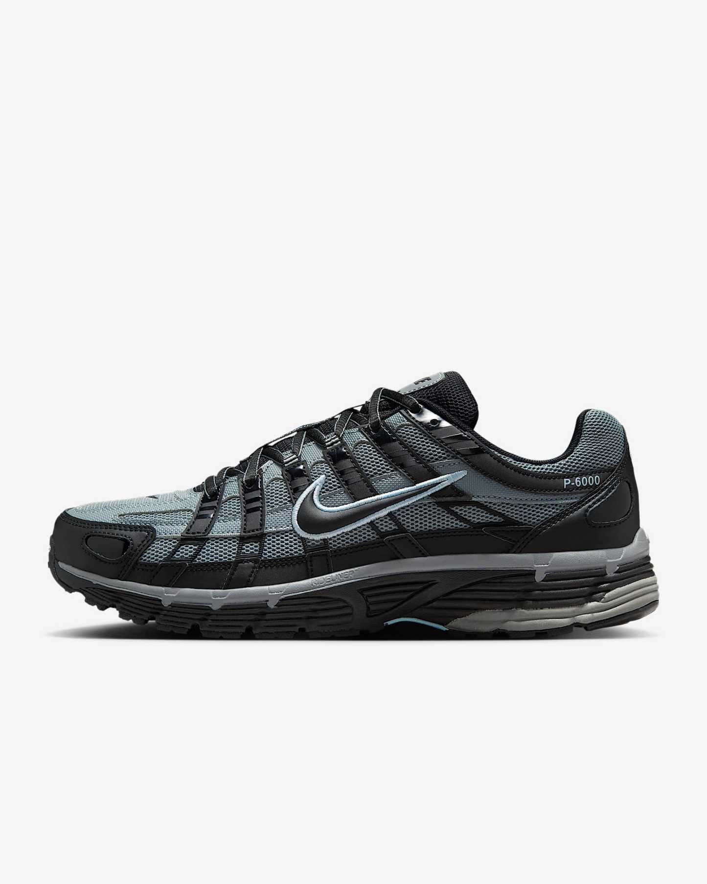 Nike P-6000 Tech Schuh für Herren – Schwarz/Cool Grey/Celestine Blue/Schwarz