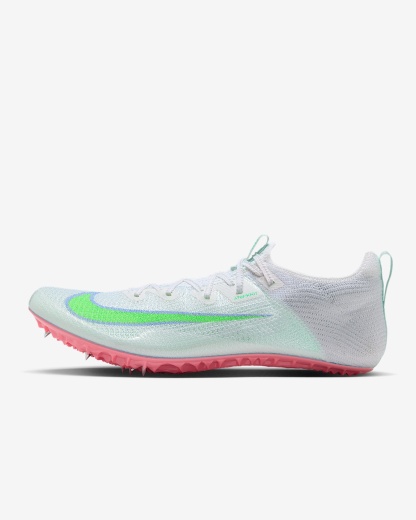 Nike Zoom Superfly Elite 2 Sprint-Spikes – Summit White/Aluminum/Atomic Pink/Electro Green