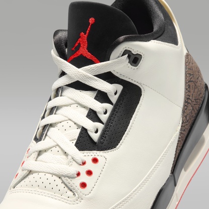 Air Jordan 3 "World's Best" Schuh (Herren) – Sail/University Red/Pale Ivory/Schwarz