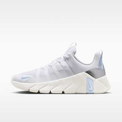 Nike Free Metcon 7 Trainingsschuhe (Damen) – Weiß/Hydrogen Blue/Metallic Silver/Weiß