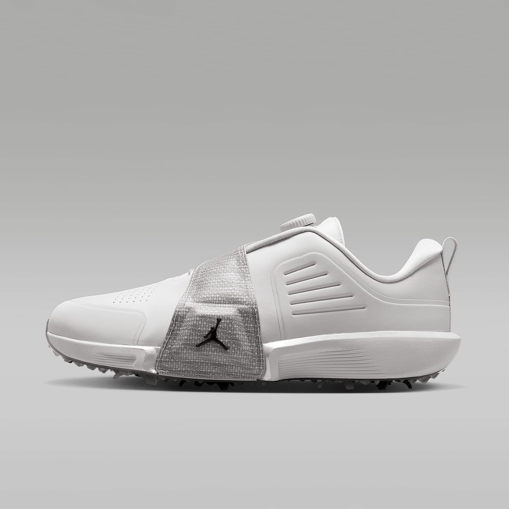 Jordan Air Rev Golfschuh – Neutral Grey/Metallic Silver/Schwarz