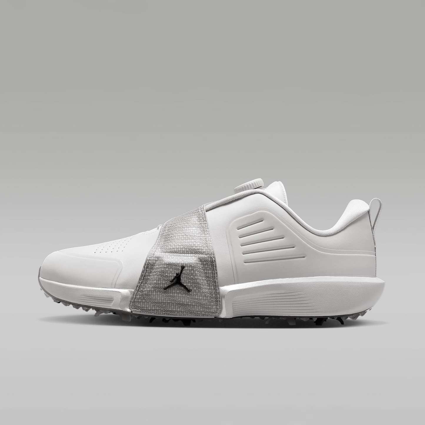 Jordan Air Rev Golfschuh – Neutral Grey/Metallic Silver/Schwarz