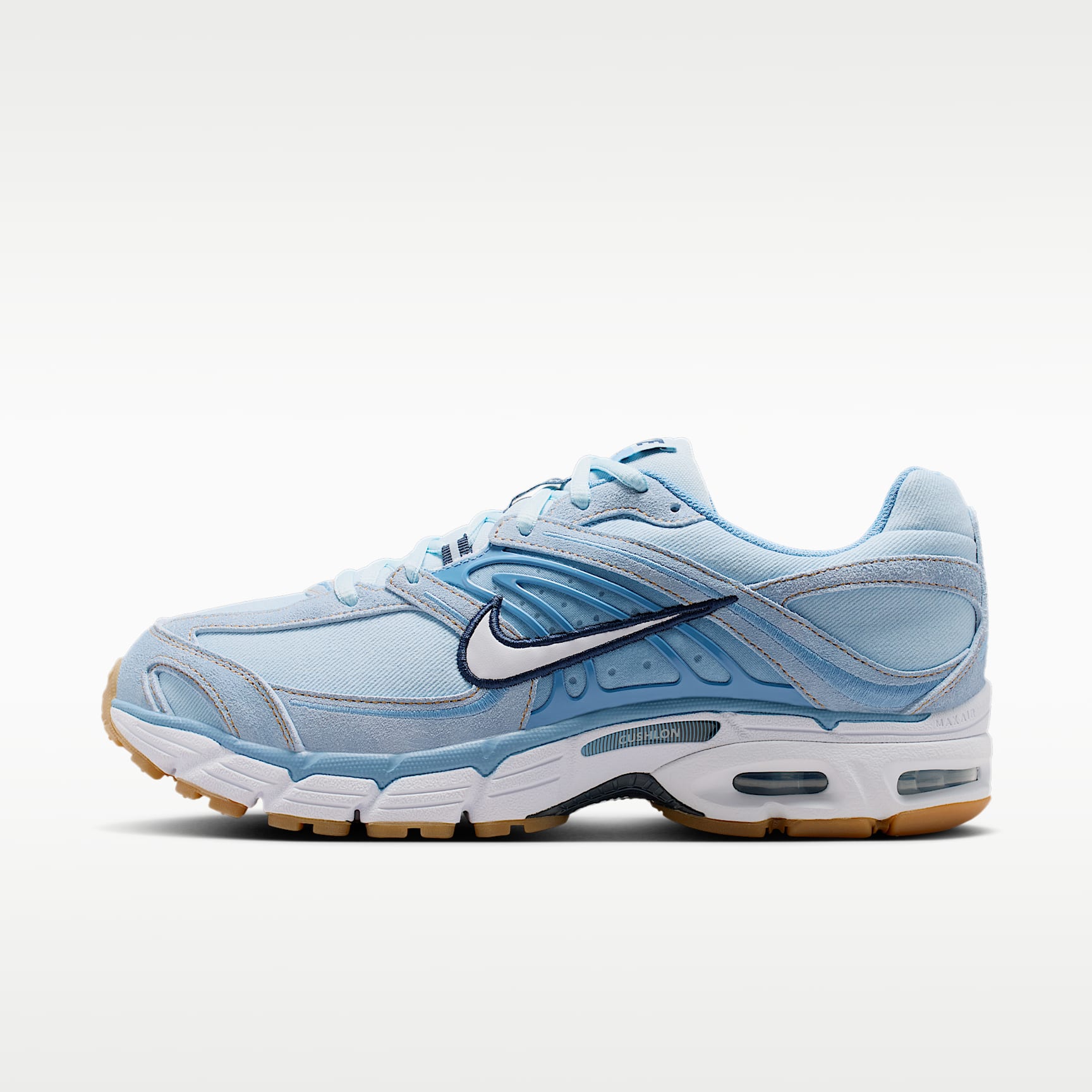Nike Air Max Moto 2K Schuh (Herren) – Light Armory Blue/Work Blue/Gum Light Brown/Weiß