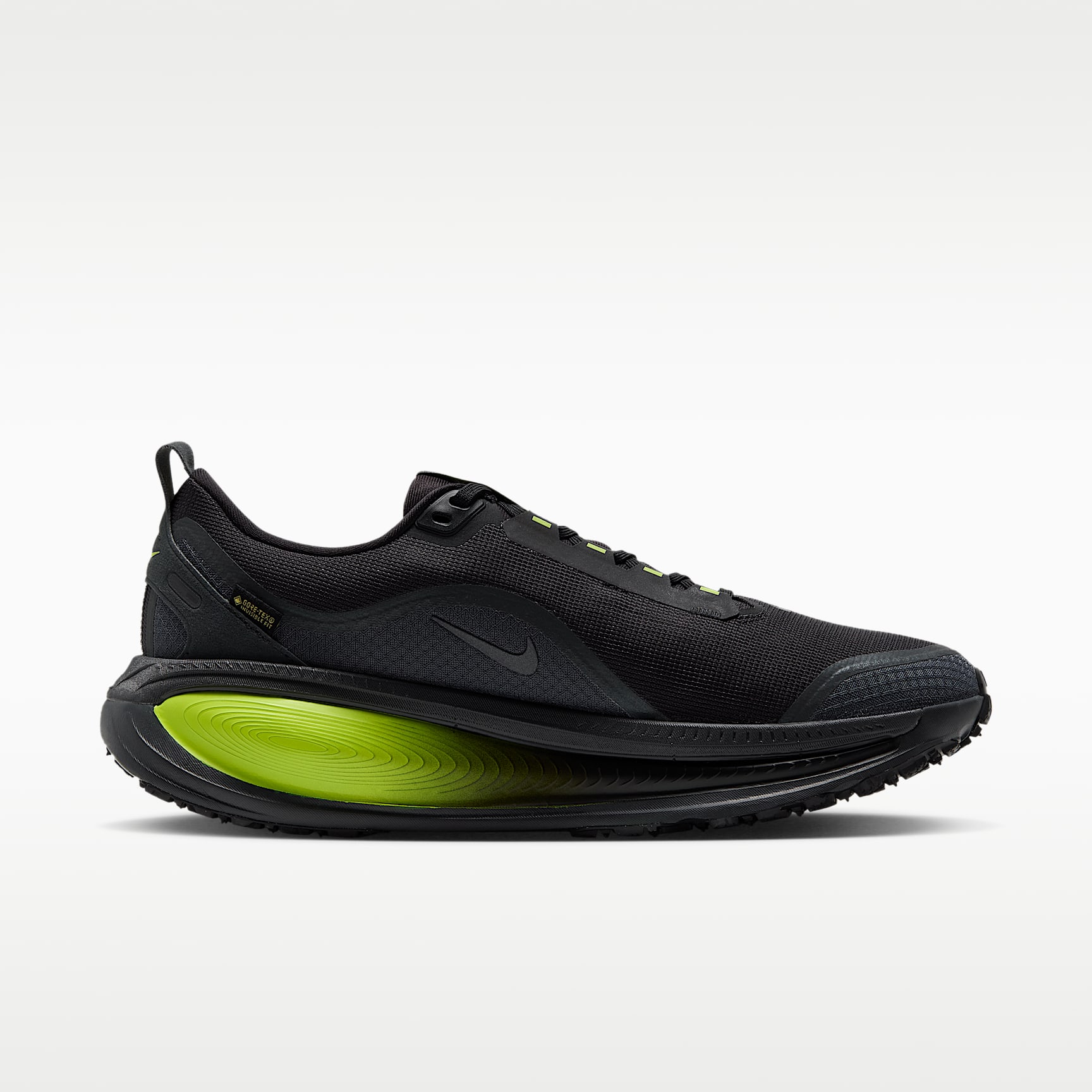 Nike Vomero 18 GORE-TEX wasserdichter Straßenlaufschuh mit reflektierenden Akzenten (Herren) – Anthracite/Lemon Venom/Schwarz
