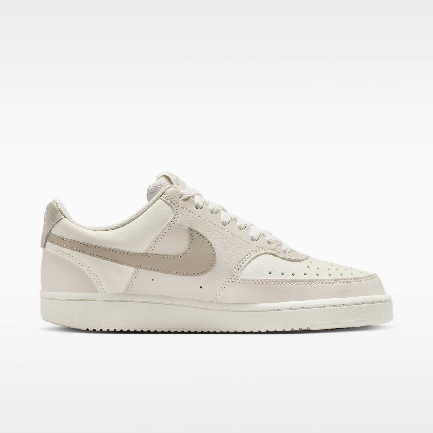 Nike Court Vision Low SE "Stitched Floral" Schuh (Damen) – Sail/Light Orewood Brown/Cream II