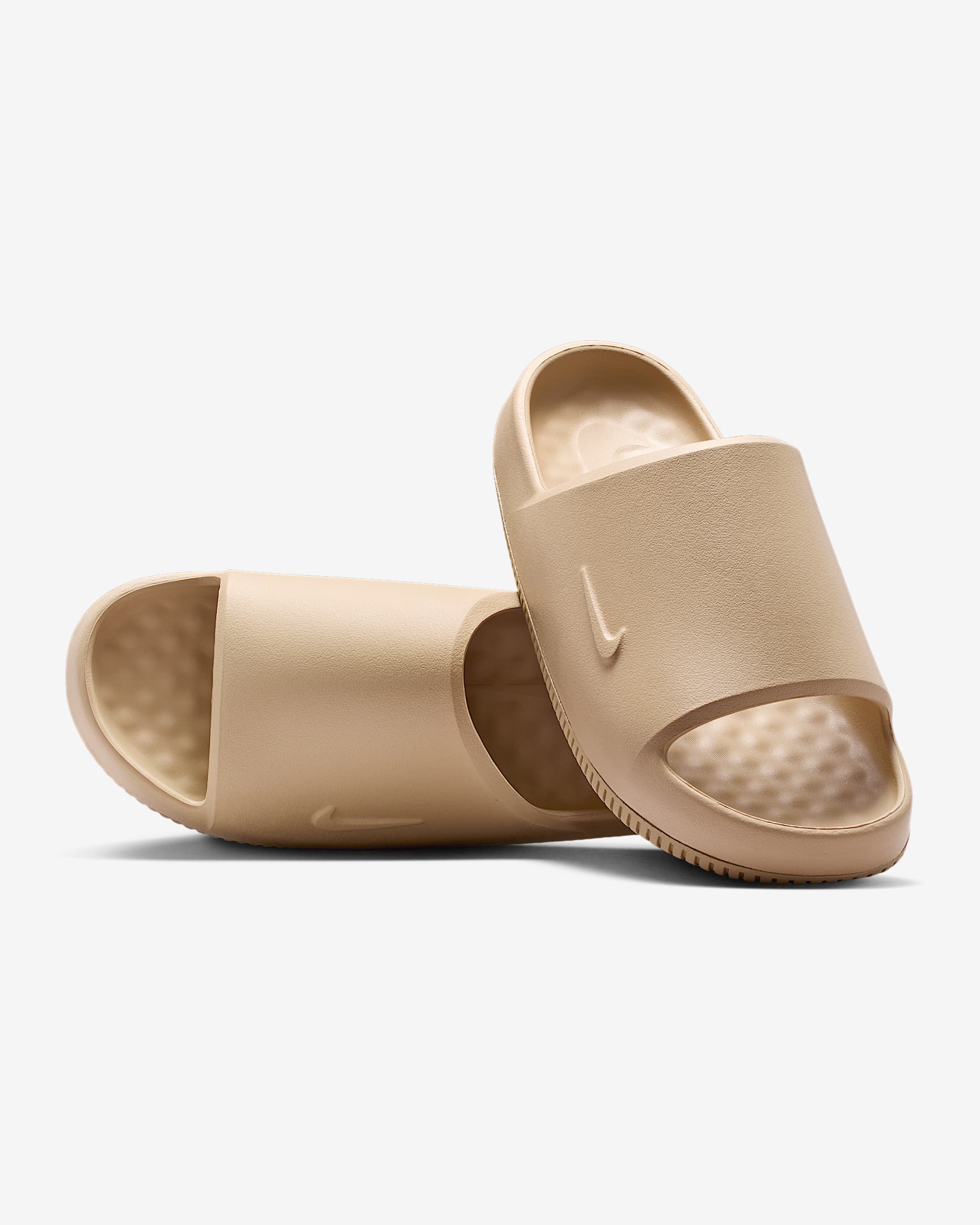 Nike Calm 2.0 Slides (Herren) – Linen/Linen/Linen