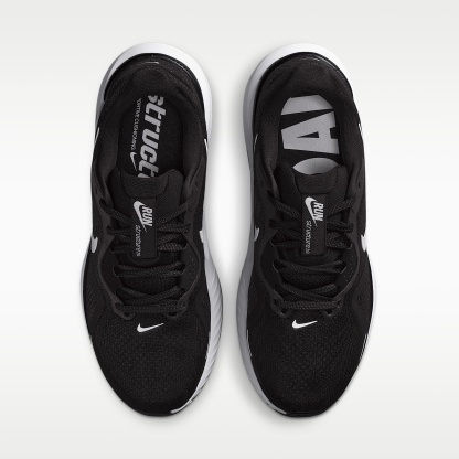 Nike Structure 26 Straßenlaufschuh (Damen) – Schwarz/Cool Grey/Metallic Silver/Weiß