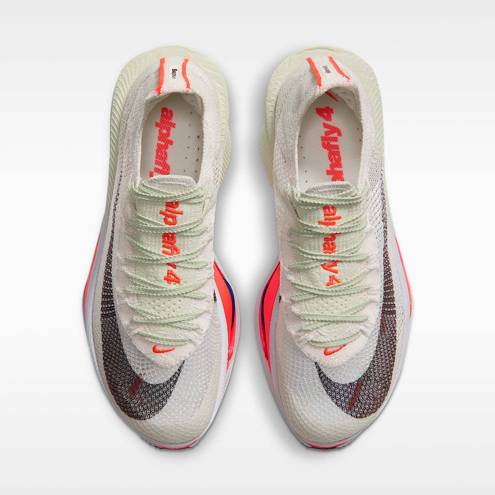 Nike Alphafly 4 Straßenlaufschuh für Wettkämpfe (Damen) – Sea Glass/Laser Crimson/Phantom/Burgundy Ash