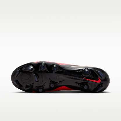 Nike Phantom 6 Low Pro Fußballschuh für normalen Rasen – Bright Crimson/Bright Crimson/Schwarz