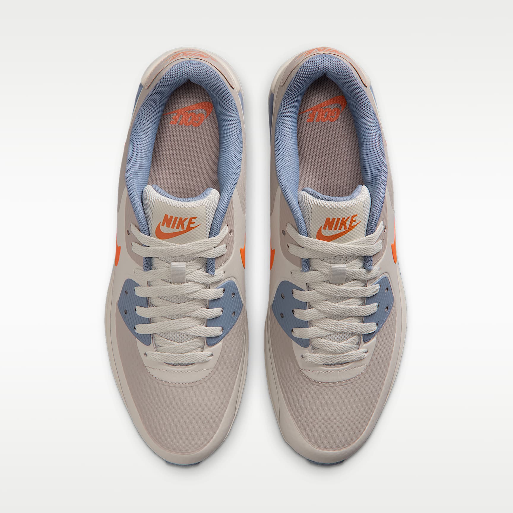 Nike Air Max 90 G Golfschuh – Moon Particle/Light Bone/Ashen Slate/Safety Orange