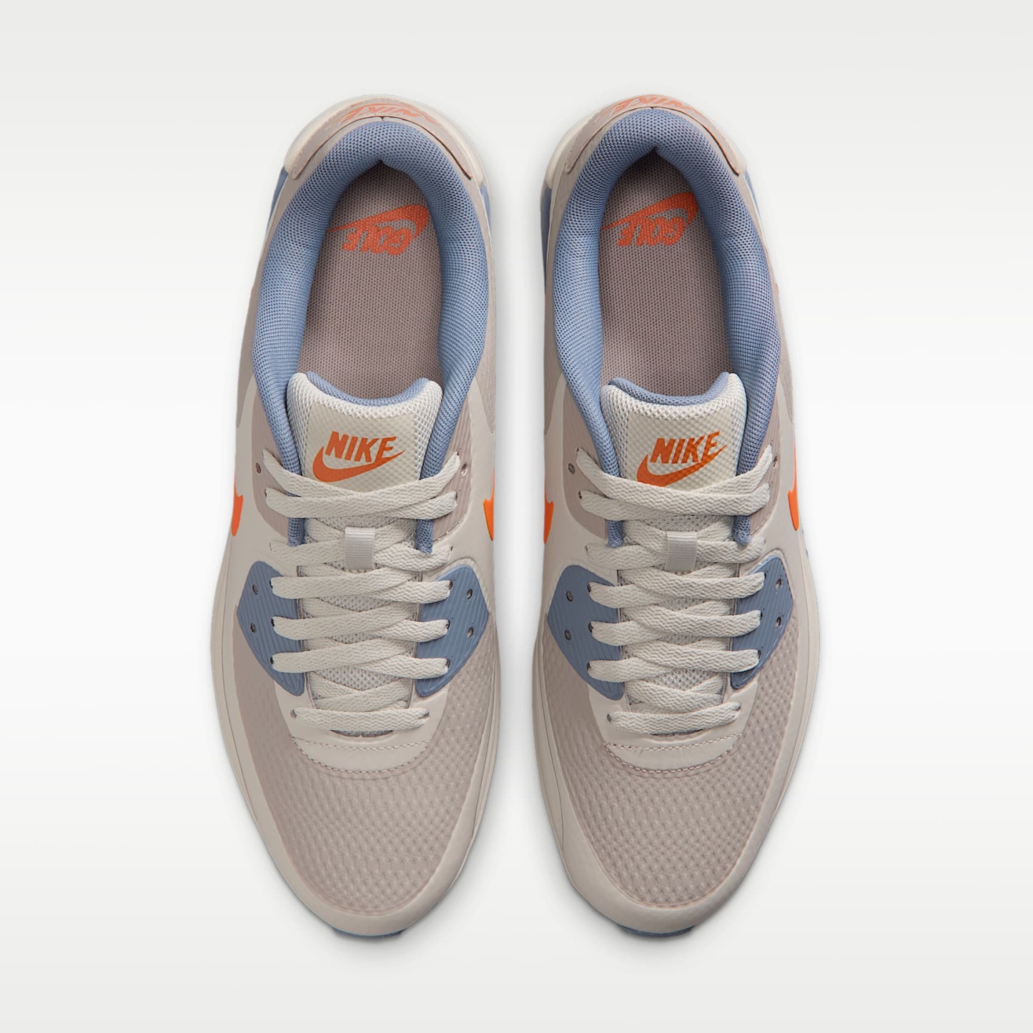 Nike Air Max 90 G Golfschuh – Moon Particle/Light Bone/Ashen Slate/Safety Orange