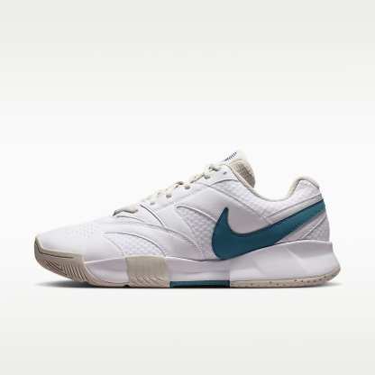 NikeCourt Lite 4 Herren-Tennisschuh – Weiß/Light Bone/New Slate/Smokey Blue