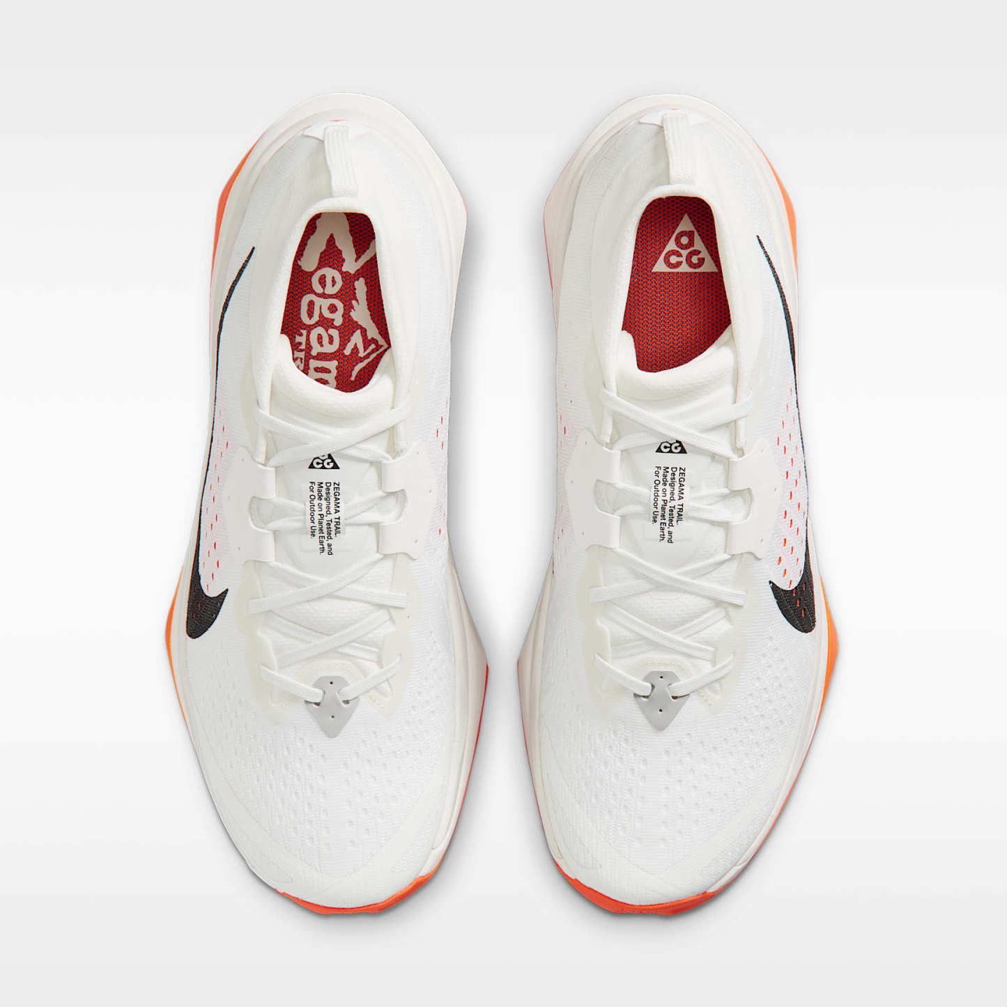 ACG Zegama Trail Traillaufschuh (Herren) – Summit White/Phantom/Safety Orange/Schwarz