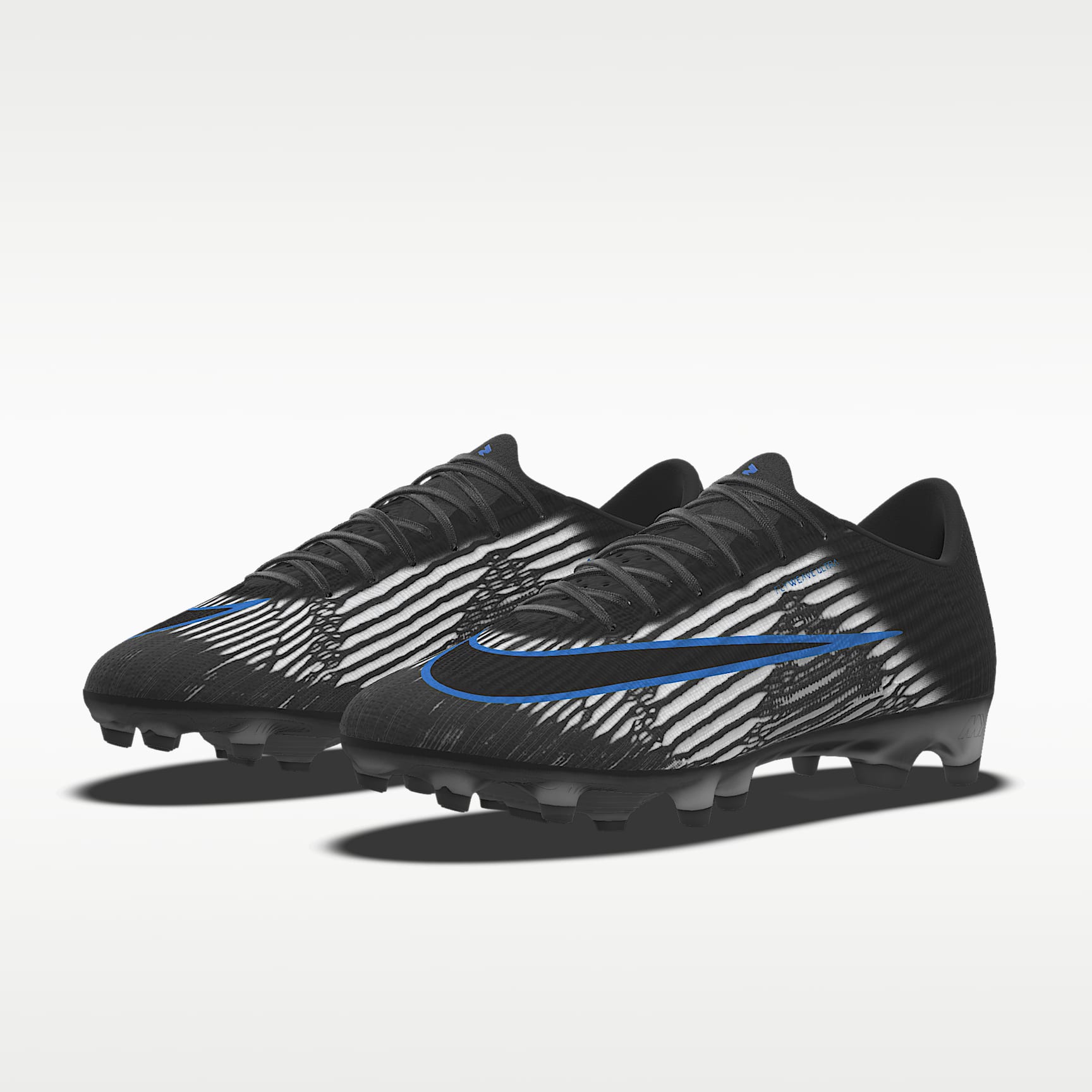 Nike Mercurial Superfly 11 Elite By You personalisierbarer Low-Top-Fußballschuh für Kunstrasen – Schwarz/Schwarz [4172670494]