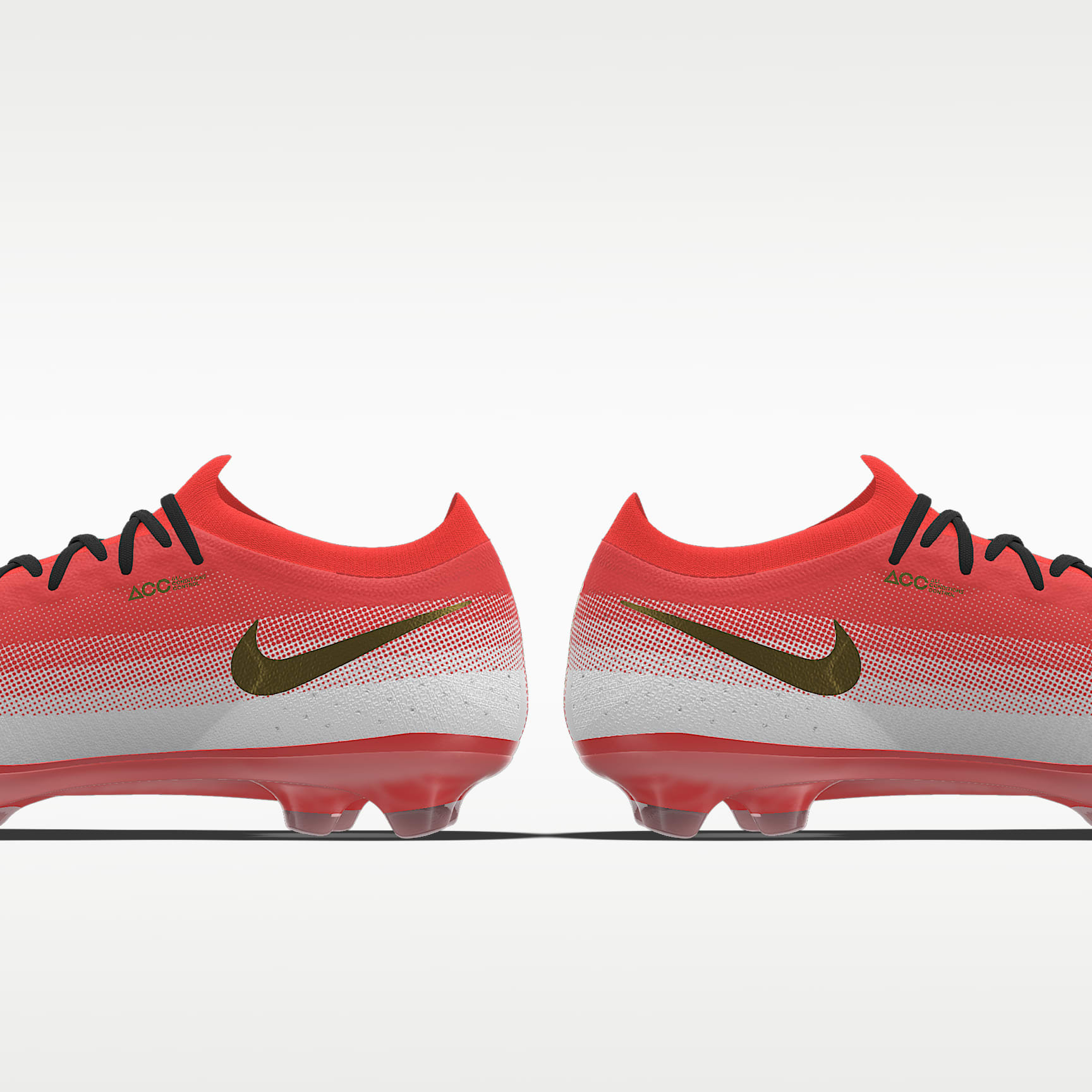 Nike Mercurial Vapor 17 Elite By You personalisierbarer Low-Top-Fußballschuh für normalen Rasen – Bright Crimson/Weiß [3389900446]