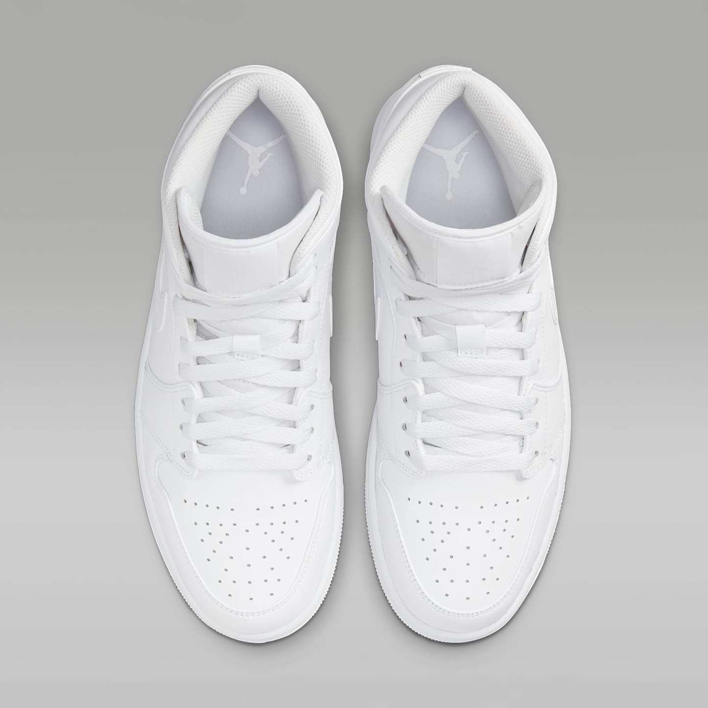 Air Jordan 1 Mid Schuh (Herren) – Weiß/Weiß/Weiß
