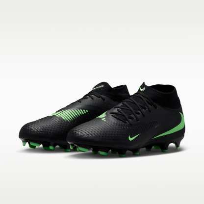 Nike Phantom 6 High Academy Fußballschuh für verschiedene Böden – Schwarz/Schwarz/Illusion Green
