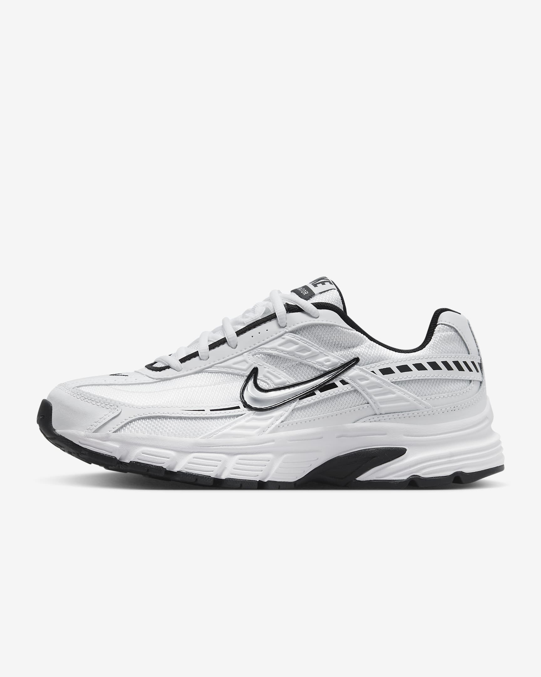 Nike Initiator Damenschuh – Weiß/Weiß/Schwarz/Metallic Silver