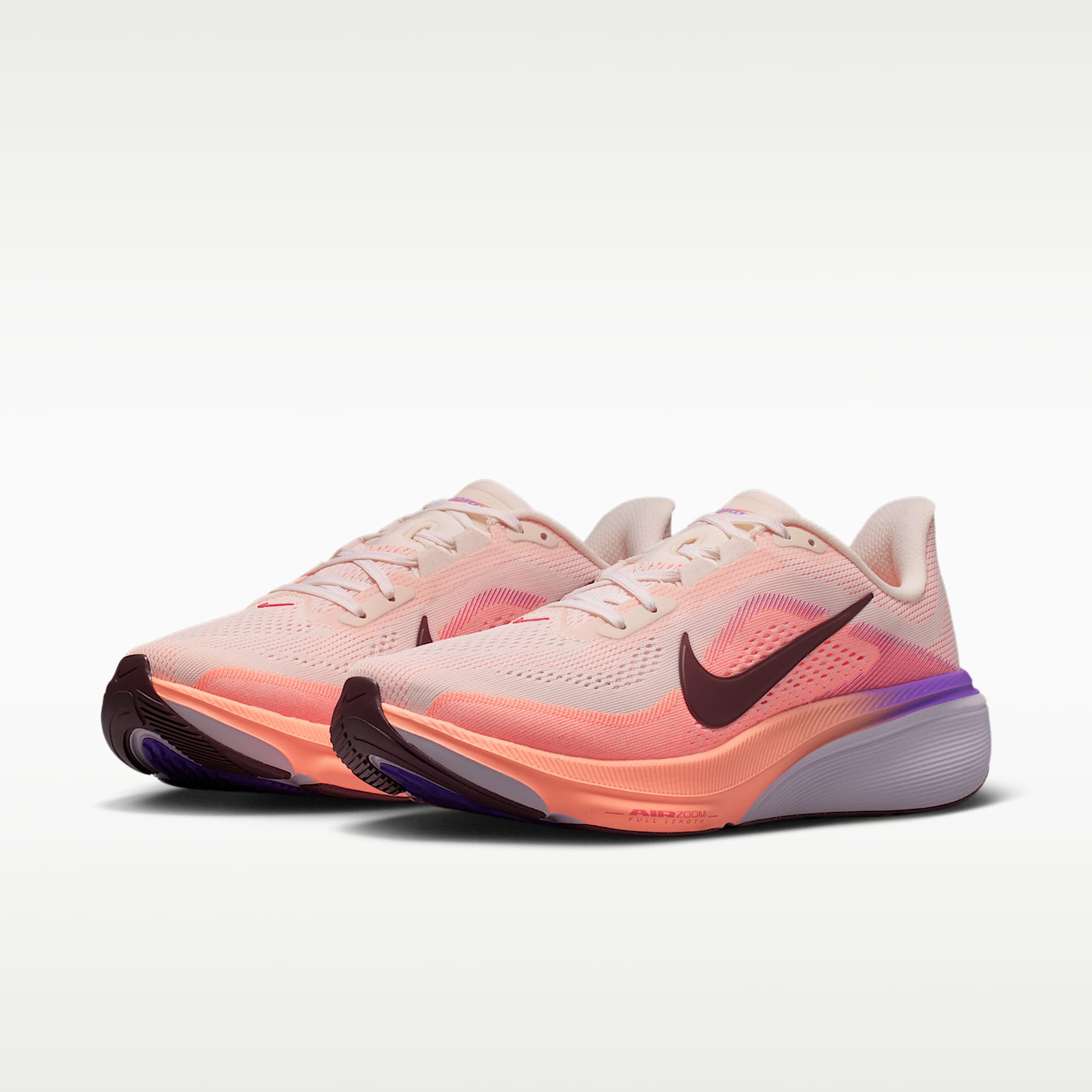 Nike Pegasus 42 Straßenlaufschuh (Damen) – Chalk/Orange Pulse/Bright Violet/Tattoo