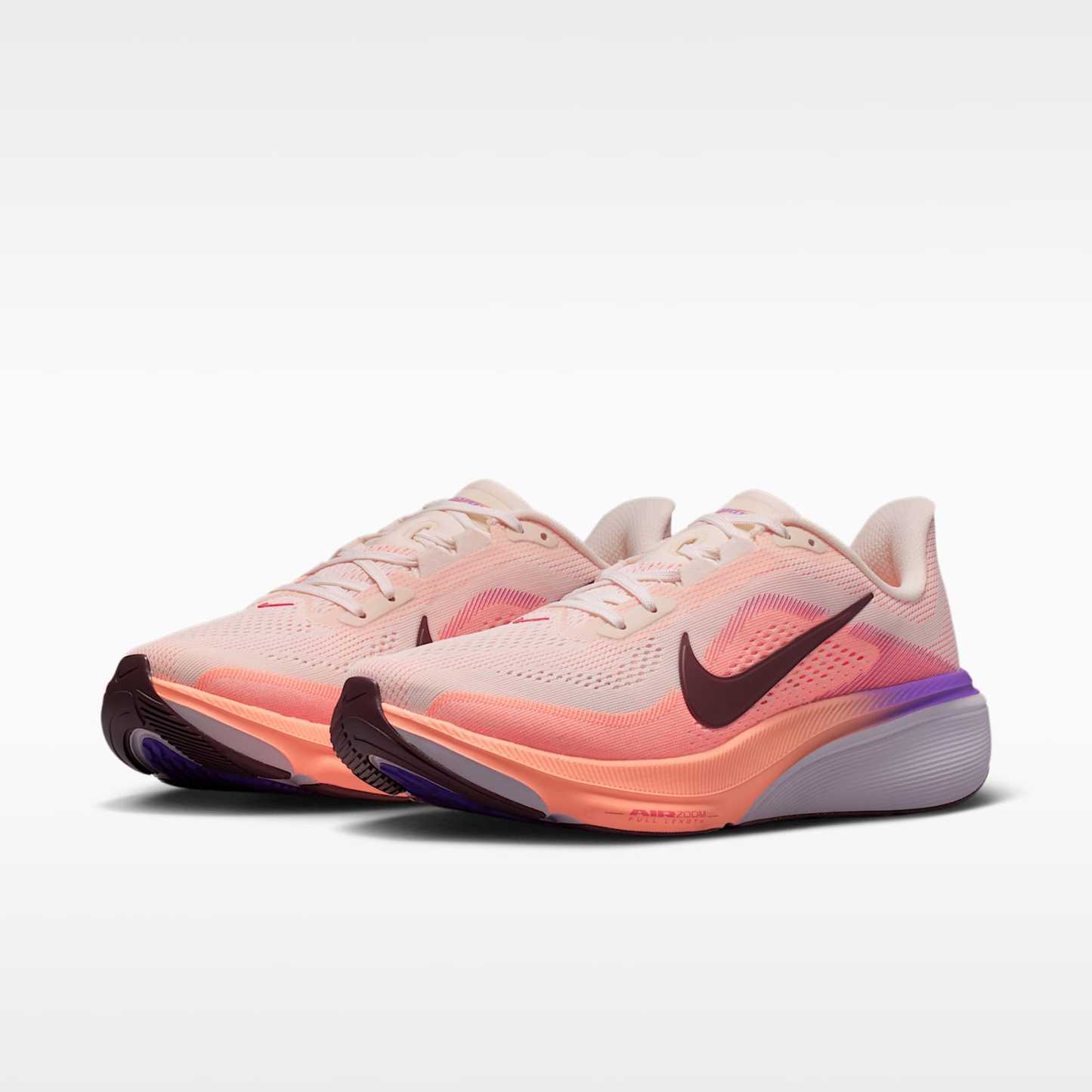 Nike Pegasus 42 Straßenlaufschuh (Damen) – Chalk/Orange Pulse/Bright Violet/Tattoo