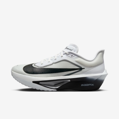 Nike Zoom Fly 6 Straßenlaufschuh für Wettkämpfe (Herren) – Weiß/Smoke Grey/Metallic Silver/Schwarz