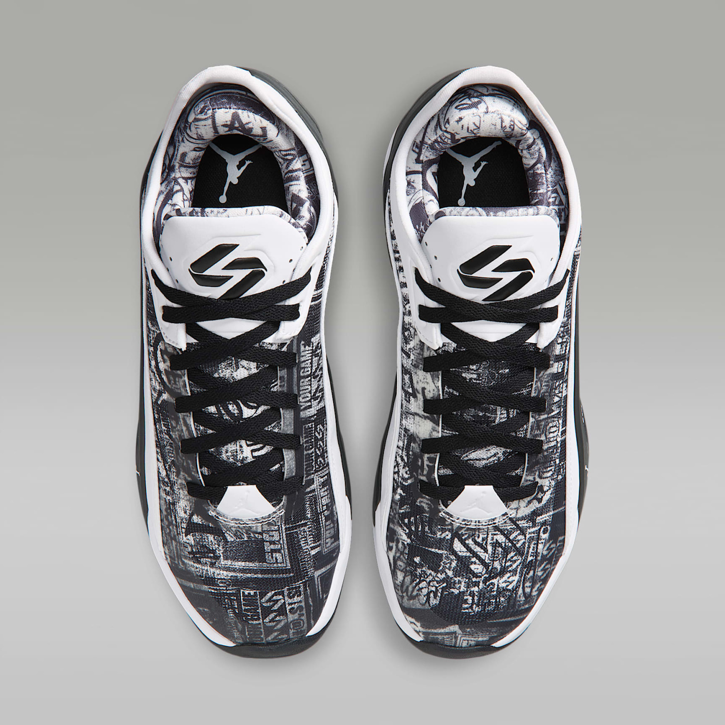 Luka 5 "Graffiti" Basketballschuh – Weiß/Schwarz