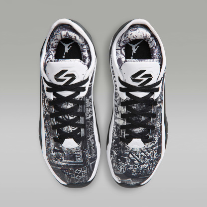 Luka 5 "Graffiti" Basketballschuh – Weiß/Schwarz