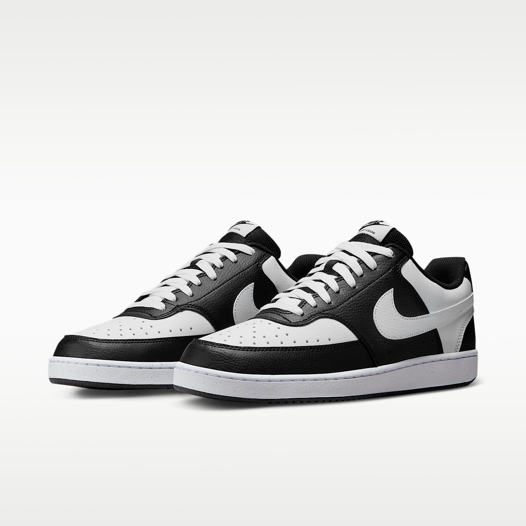 Nike Court Vision Low Herrenschuh – Schwarz/Weiß